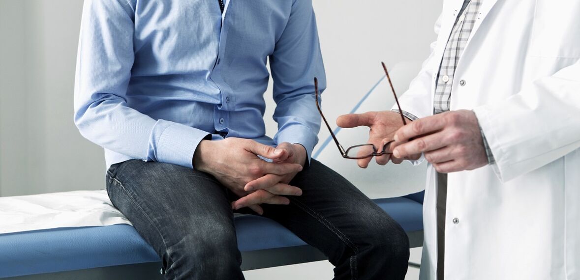 cita con el médico para la prostatitis